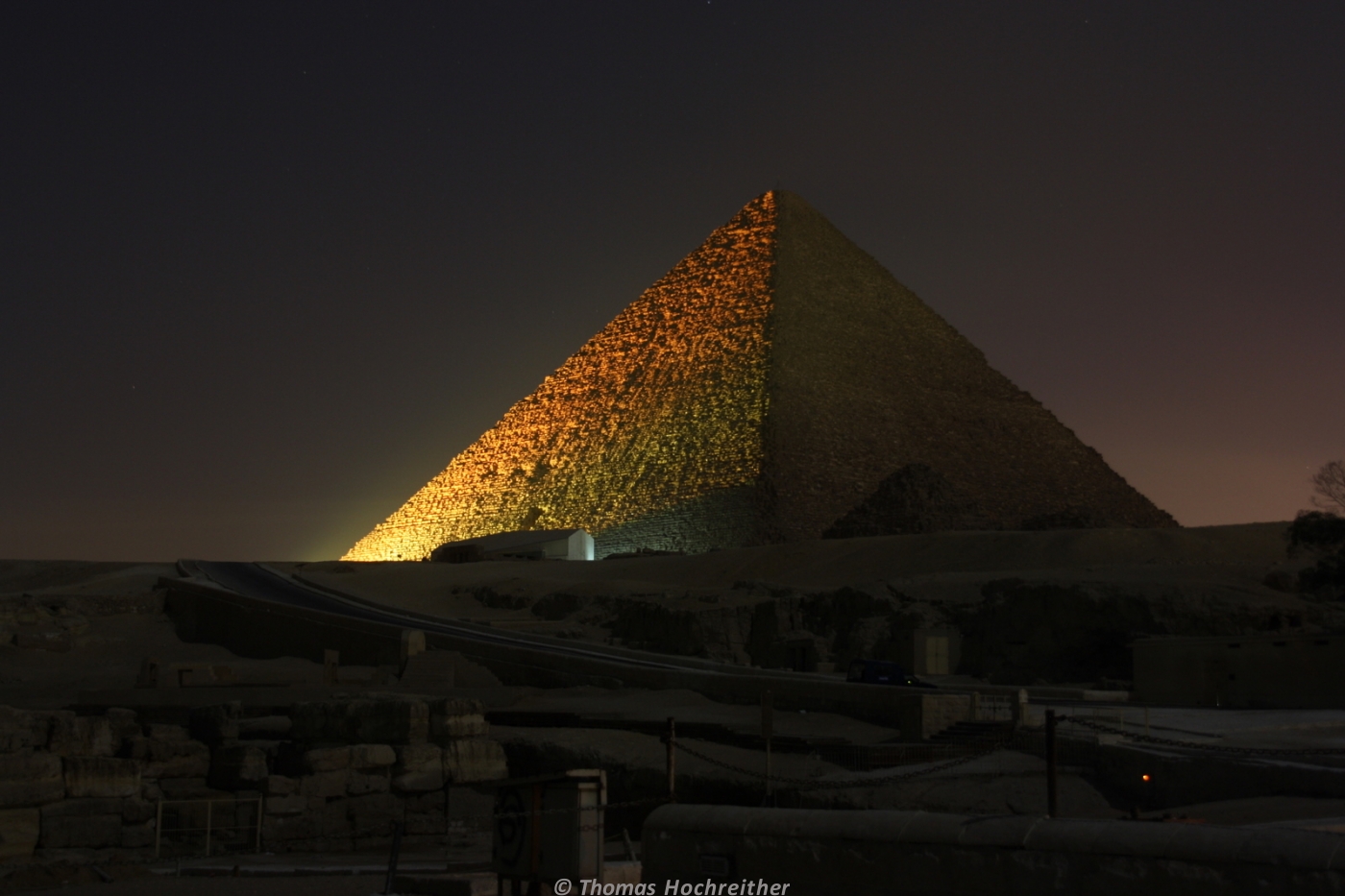 Cheops Pyramide bei Nacht