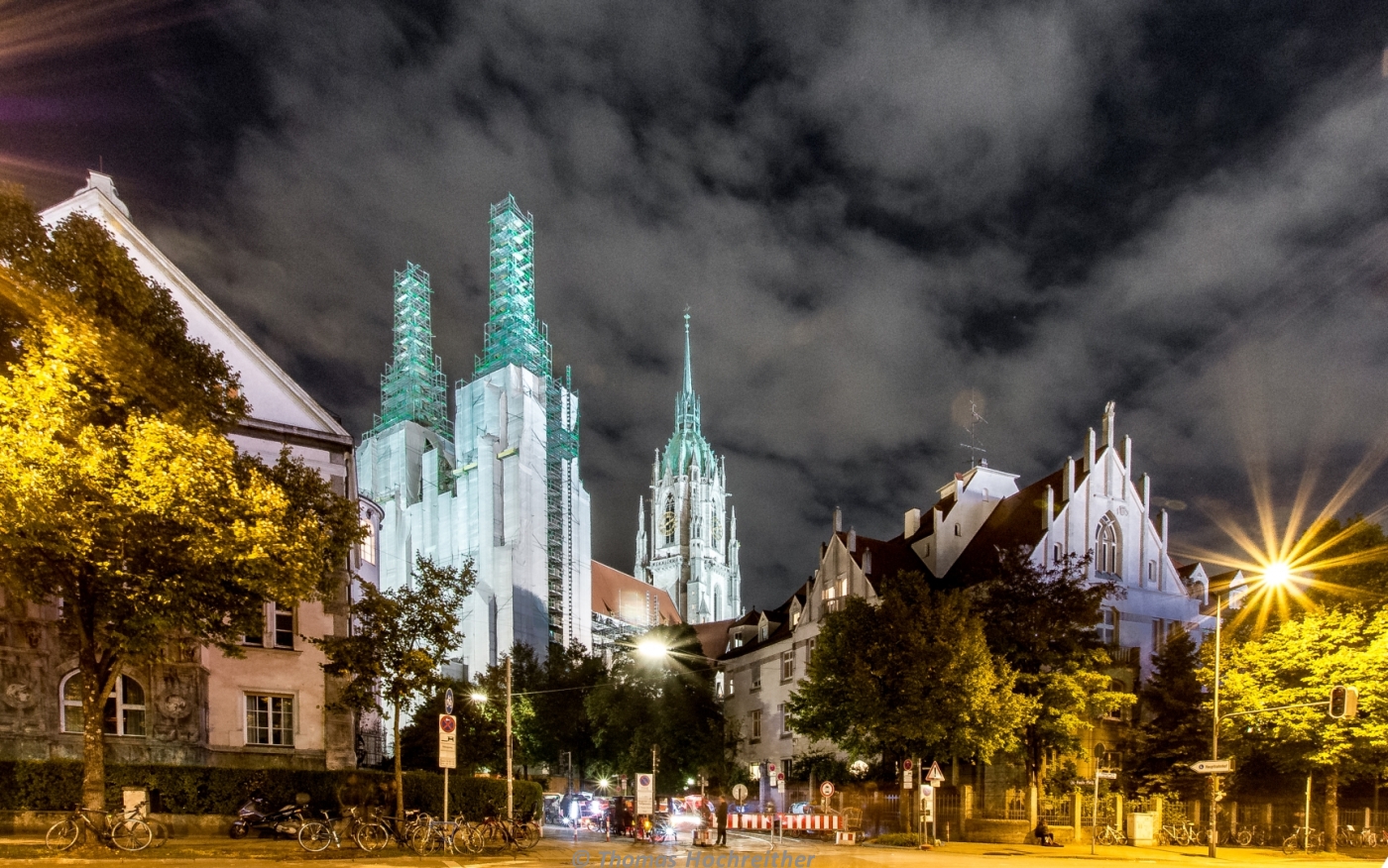 Paulskirche bei Nacht, München