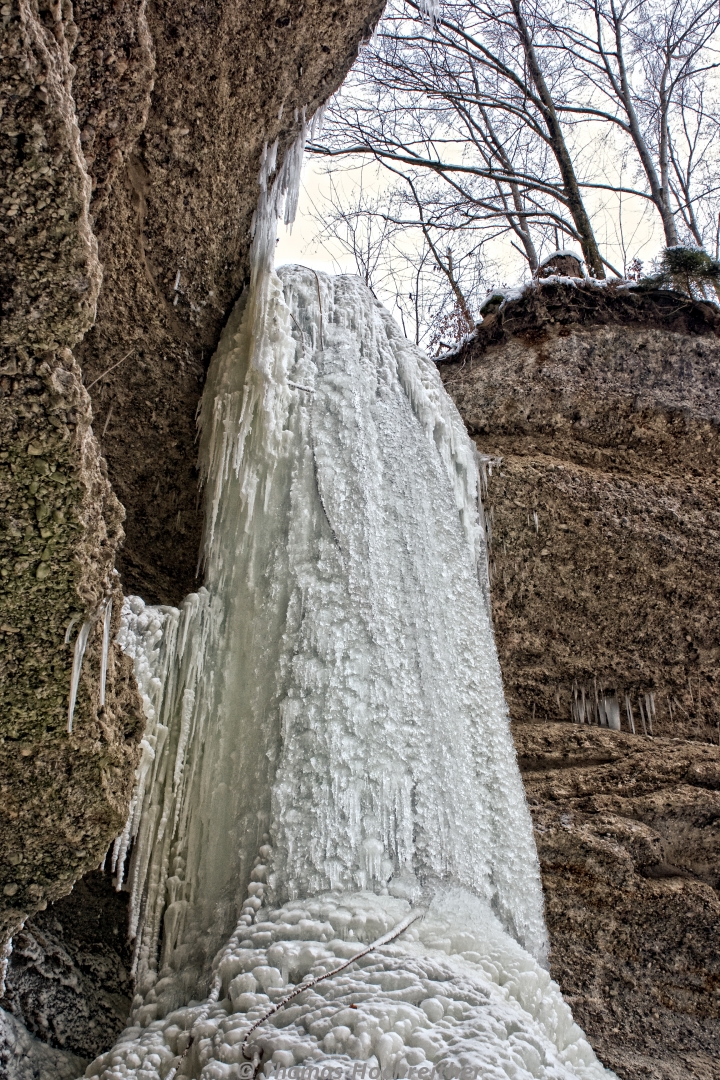 Wasserfall bei minus 15°C